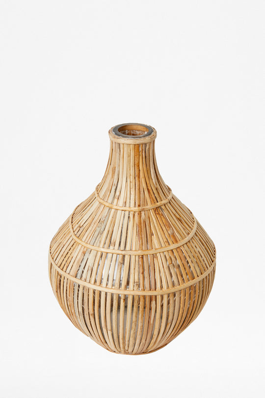 Cane Bulb Vase