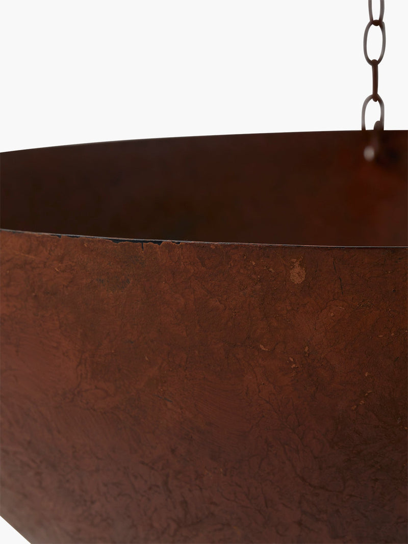 Large Hanging Copper Outdoor Planter