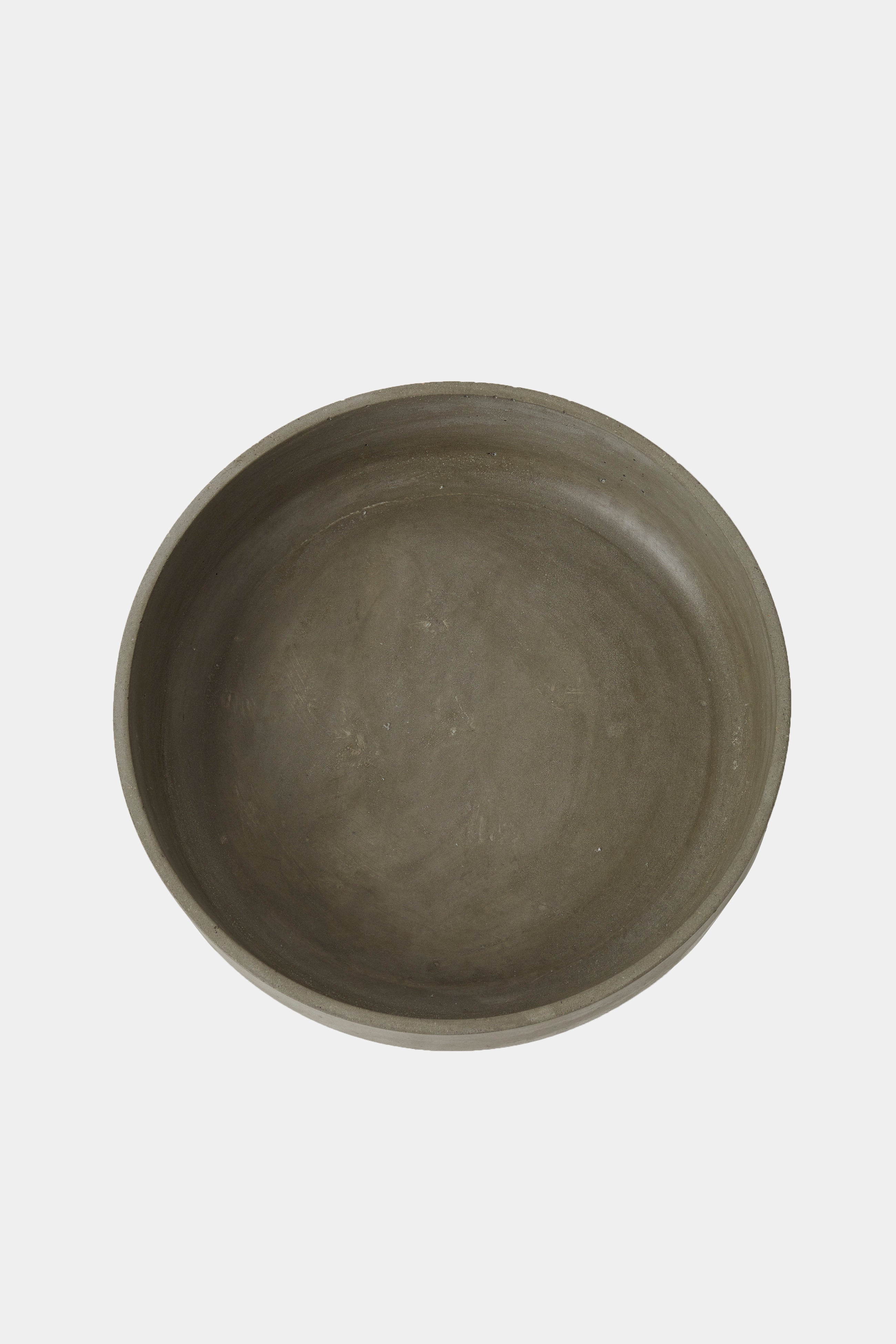 concrete bowl grey