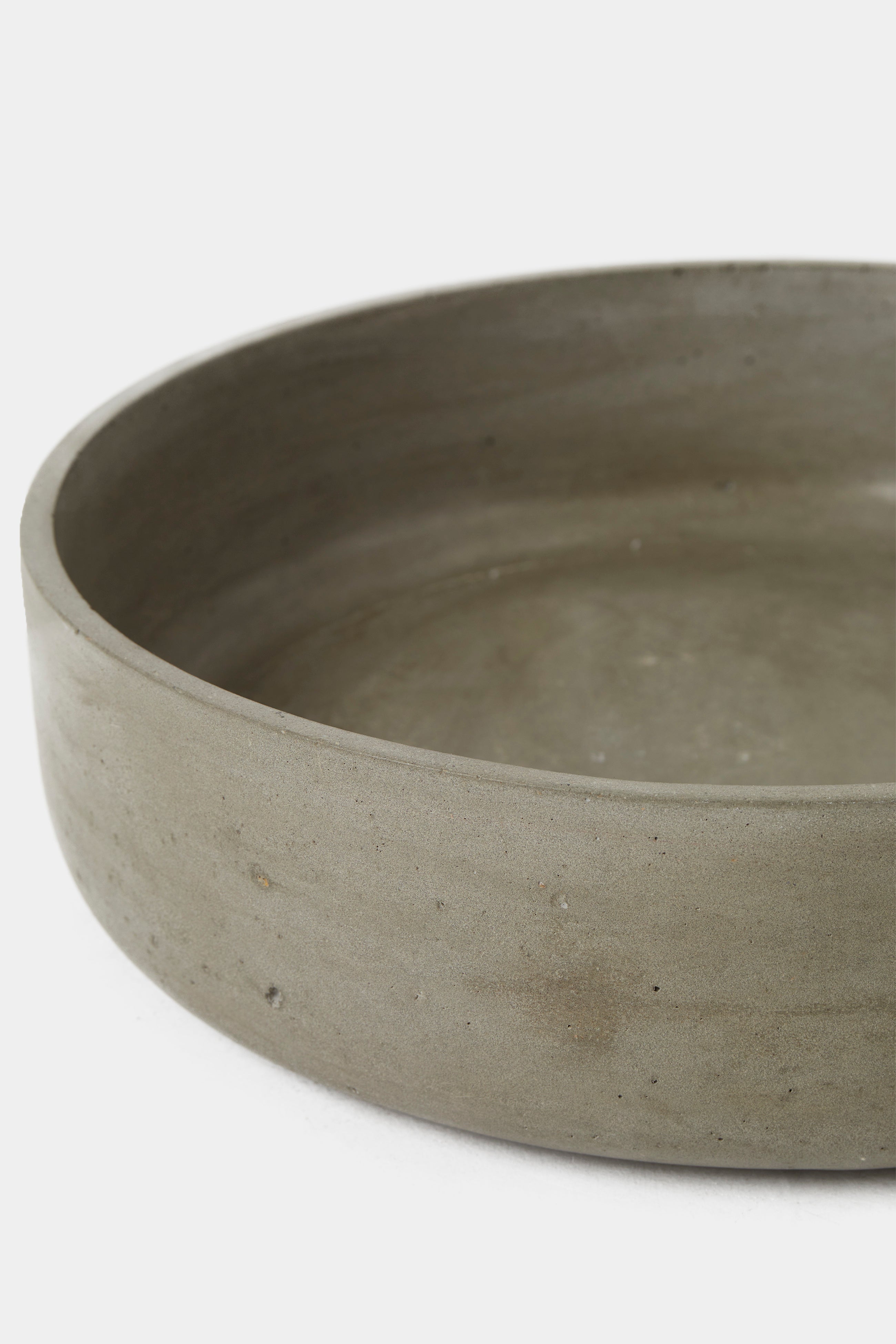 concrete bowl grey