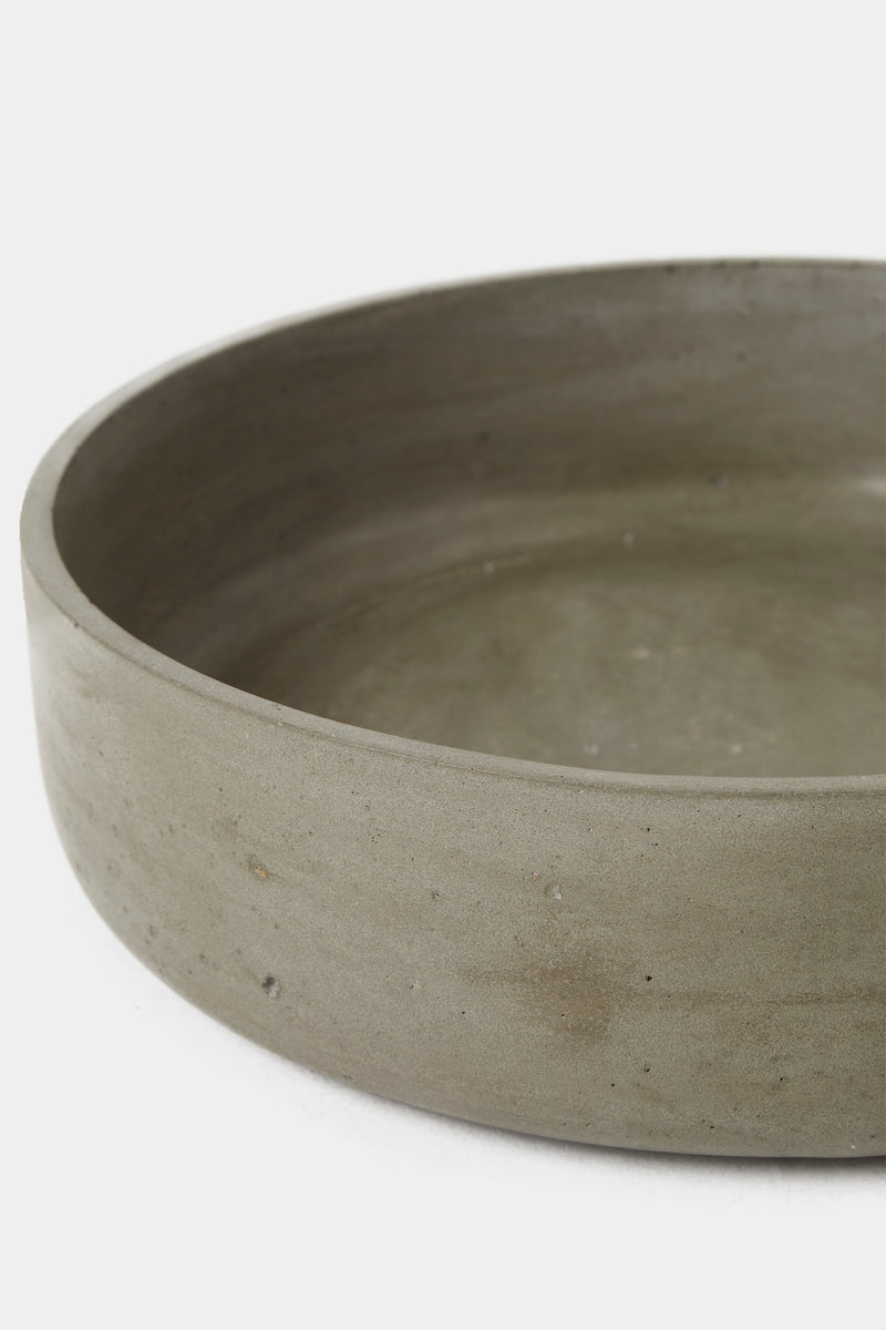 concrete bowl grey