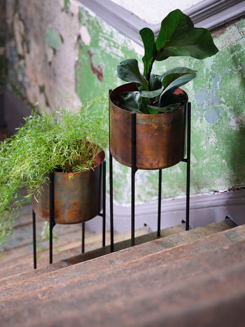 Small Molten Planter Tall Stand