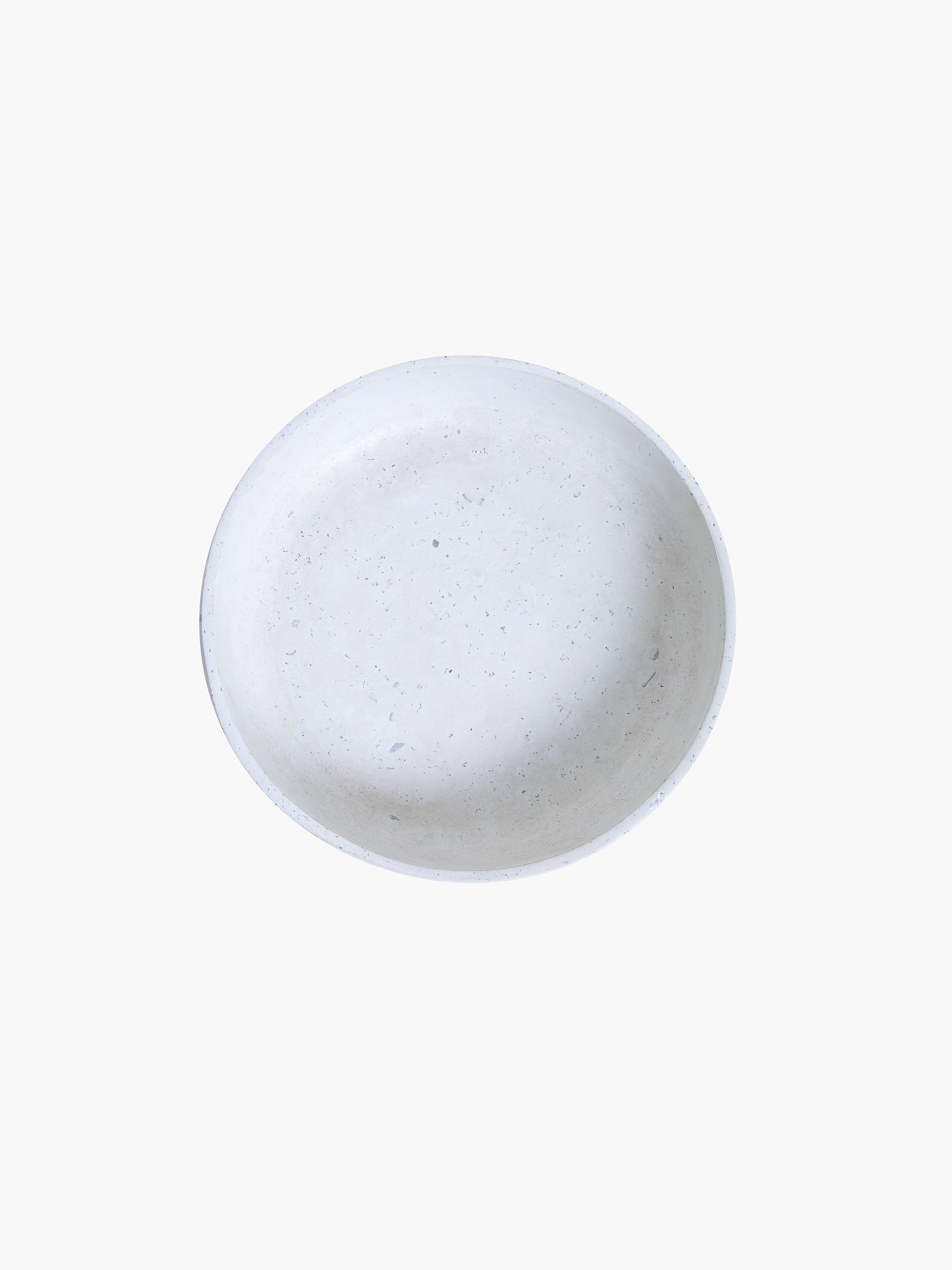 Mykonos White Concrete Bowl