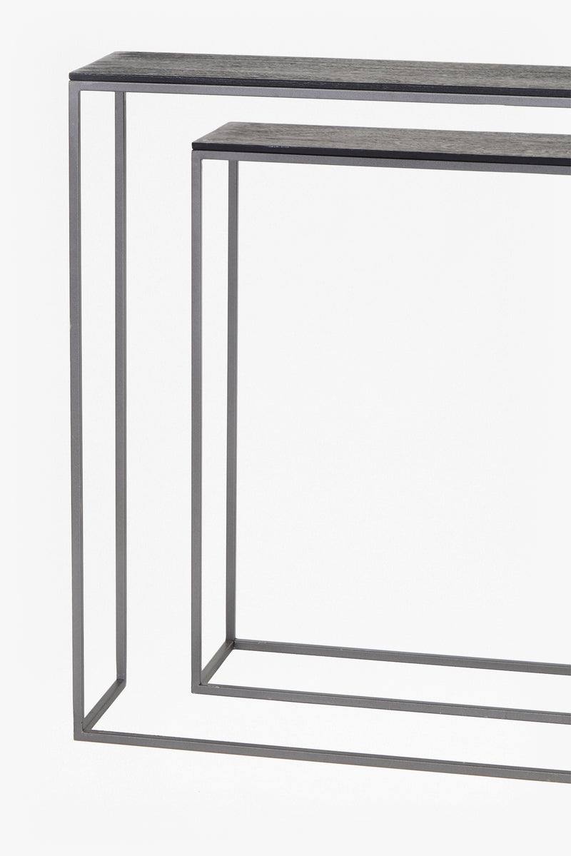 shadow console tables black