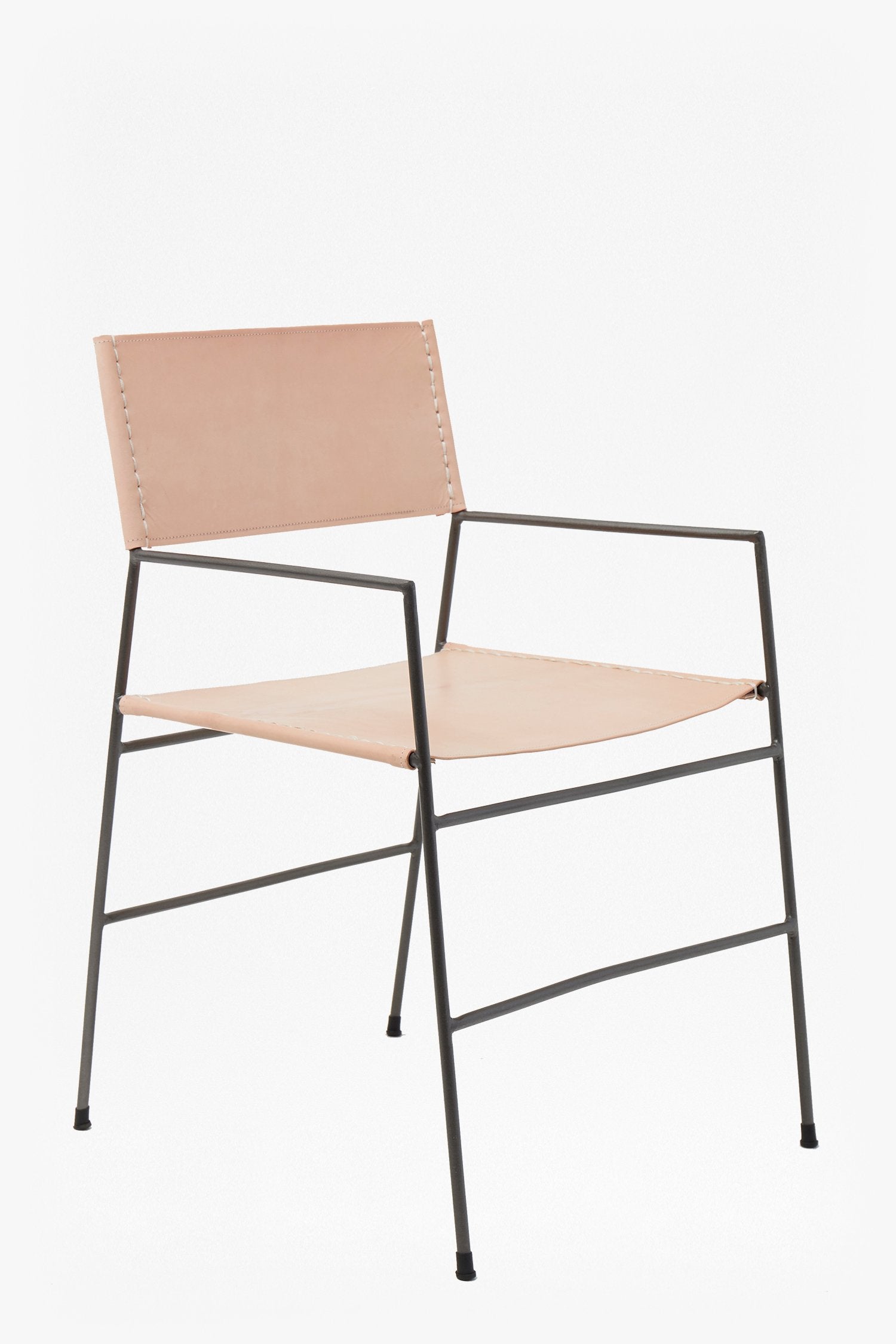 capri carver chair nude brown