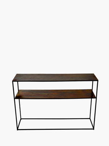 Molten Copper Console Table