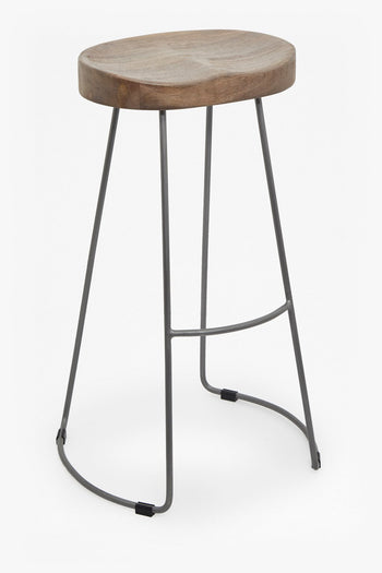 Large Roger Barstool Salvage Grey