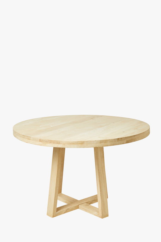 Blonde Round Dining Table