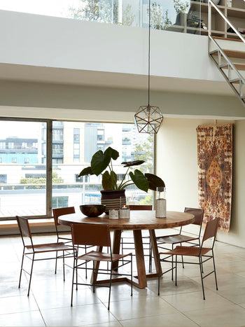 Large Round Wooden Table