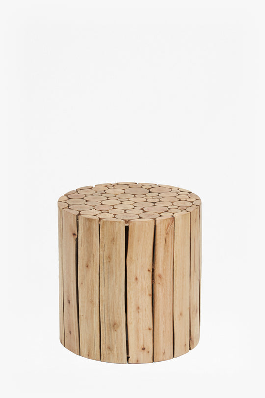Eucalyptus Wood Side Table