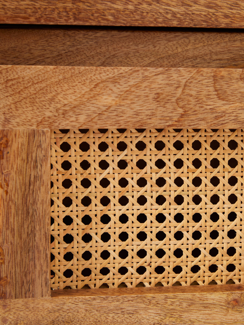 French Cane Chest Of Drawers Natural French Connection UK