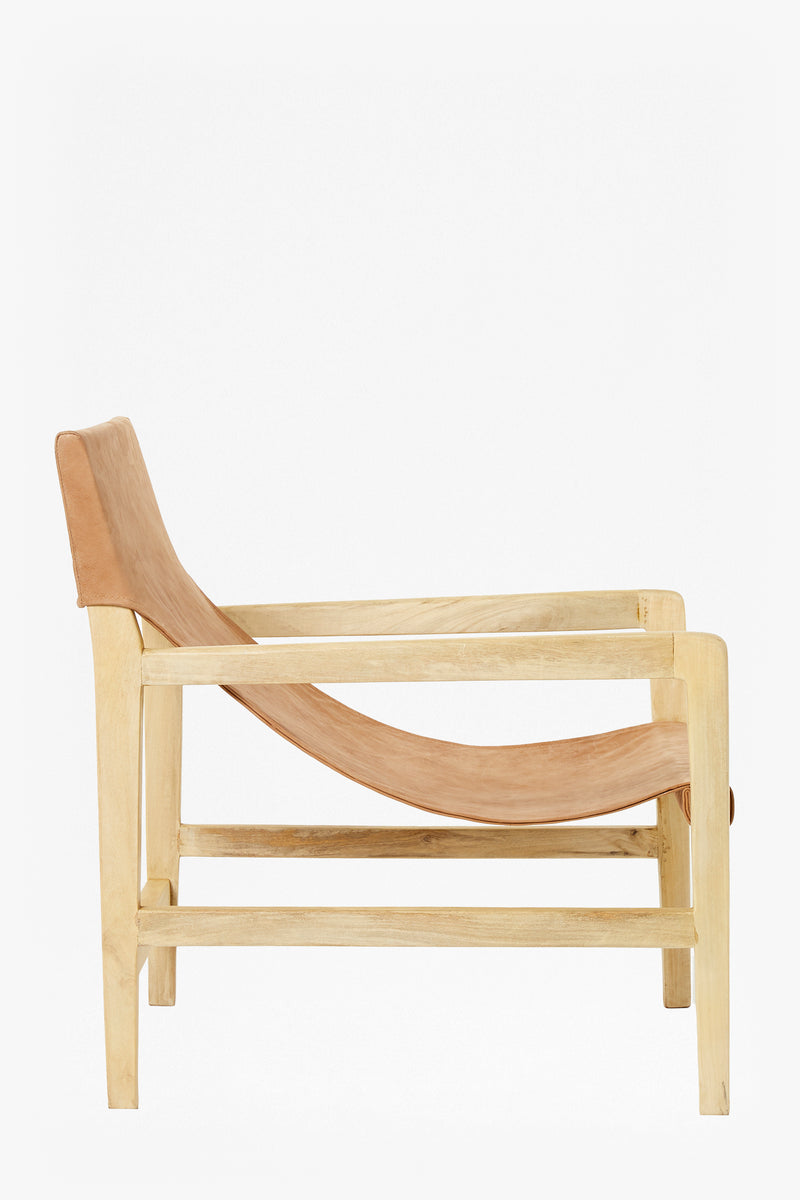 elba tan leather chair tan