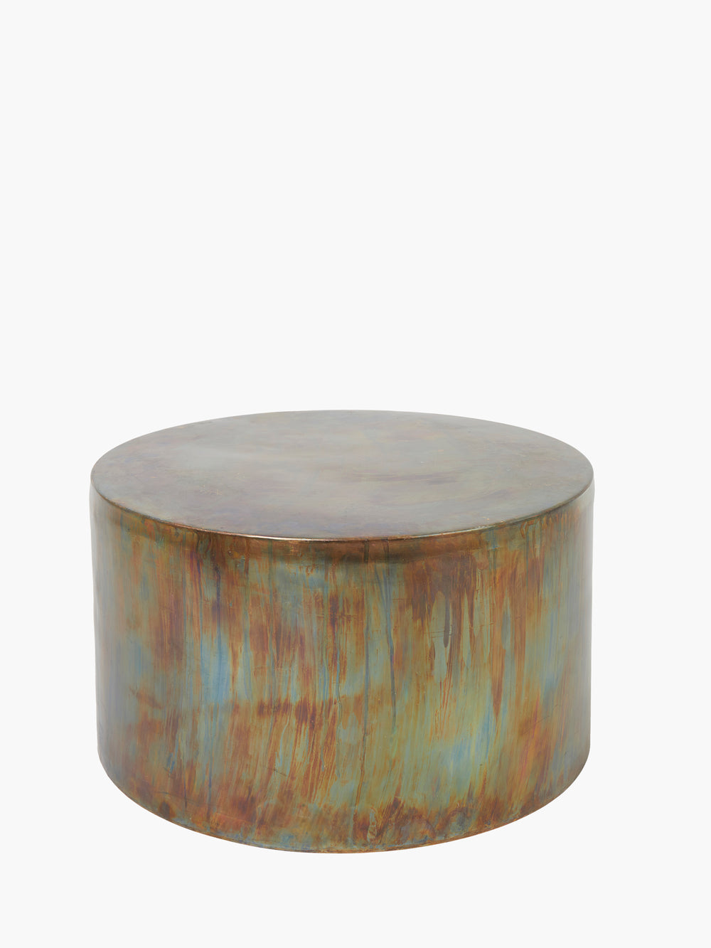 Large copper store coffee table