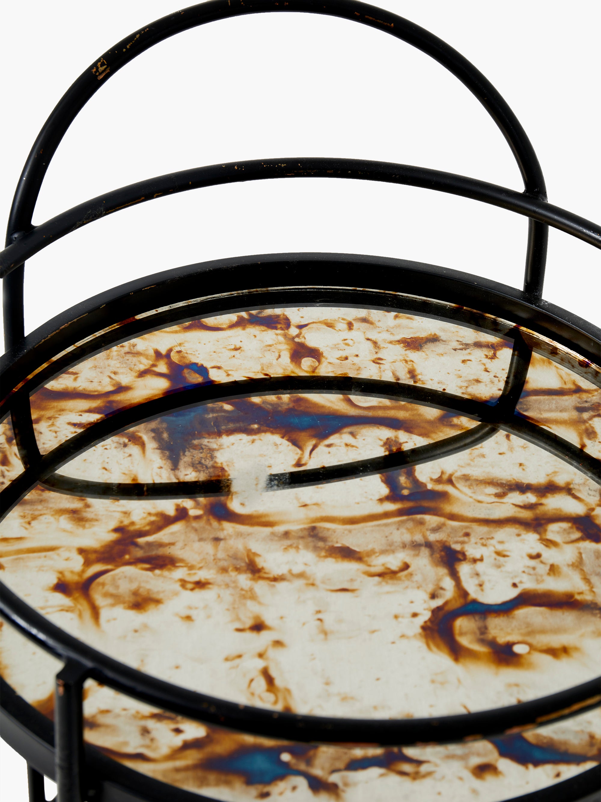 Antique Mirrored Drinks Trolley
