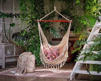 Embroidered Pink Cushion