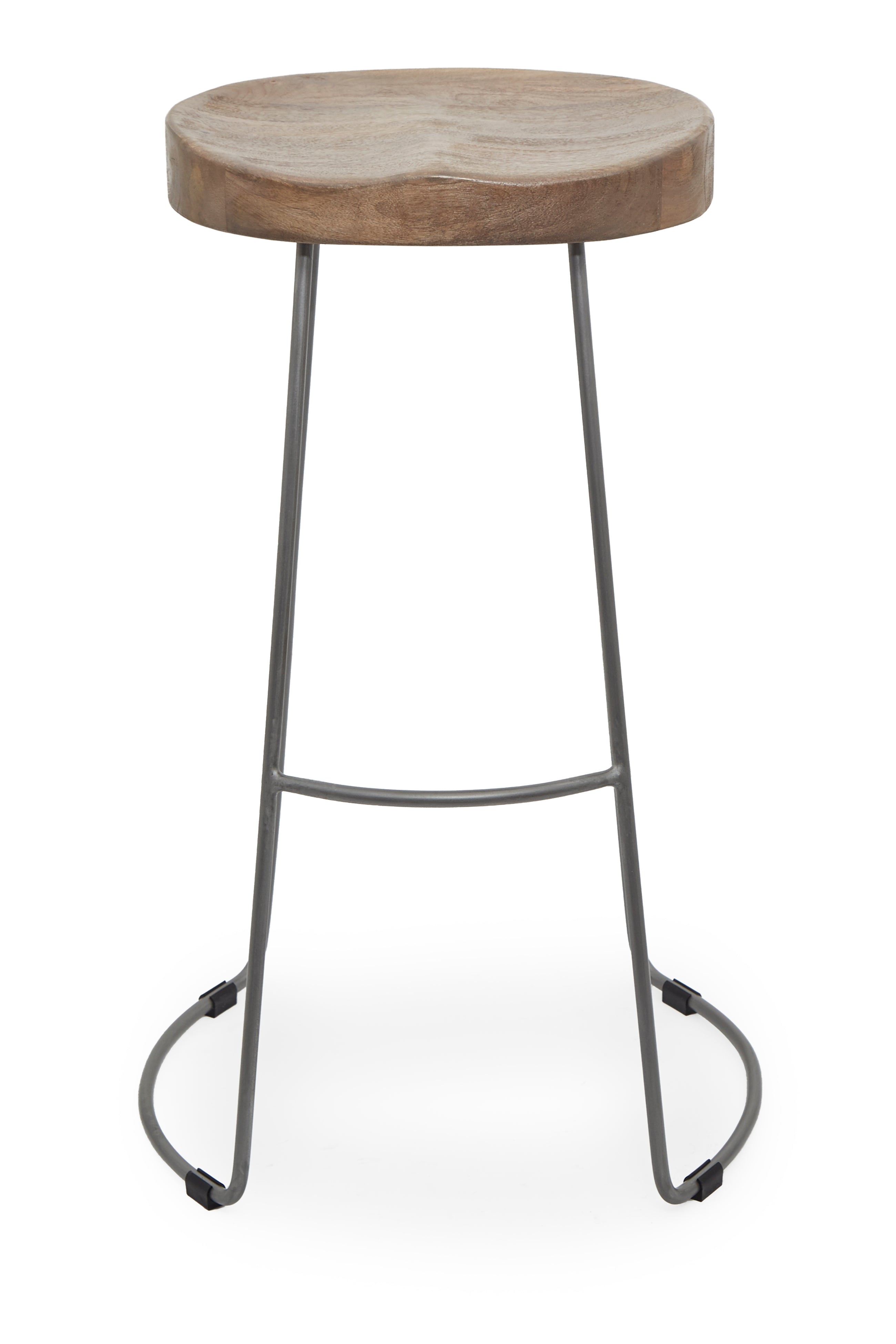 Large Roger Barstool Salvage Grey