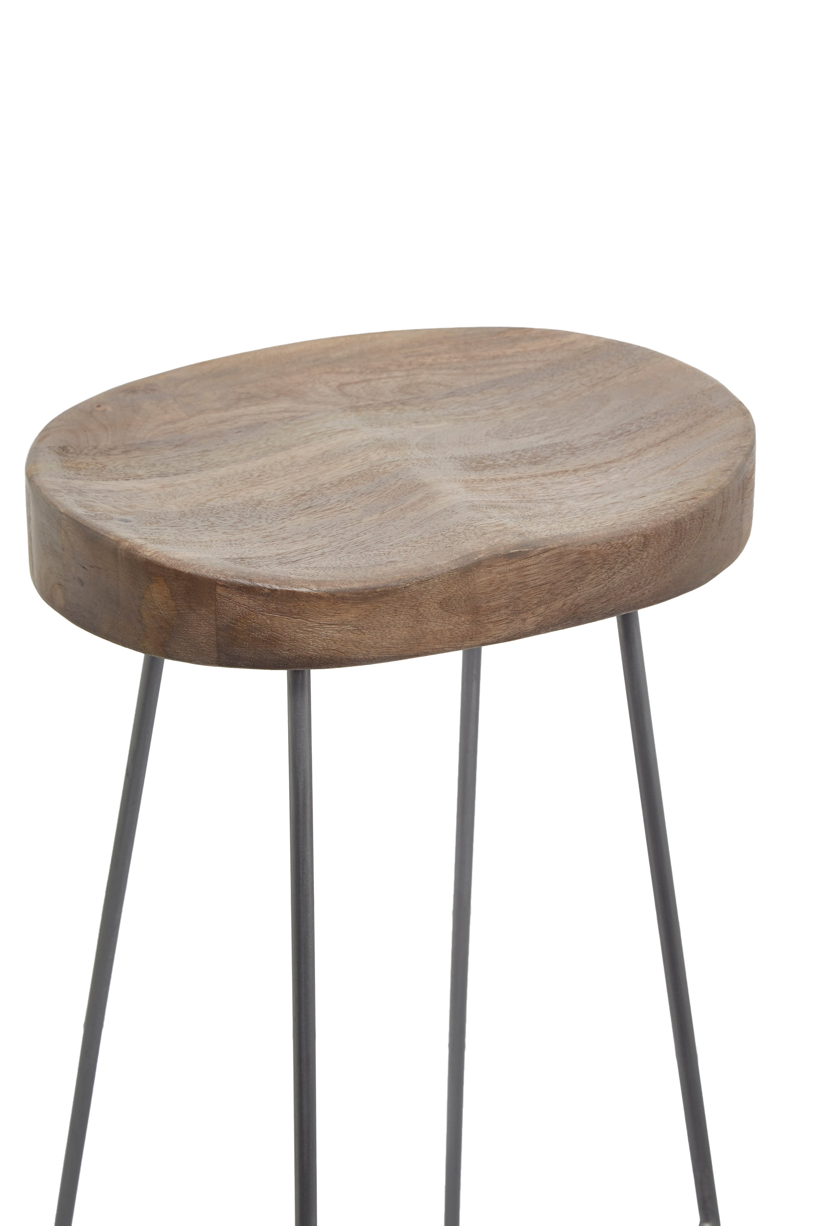 Large Roger Barstool Salvage Grey