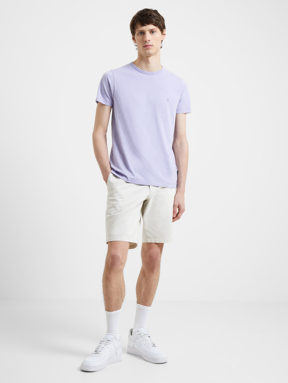 Crew Neck T-Shirt Lilac | French Connection UK