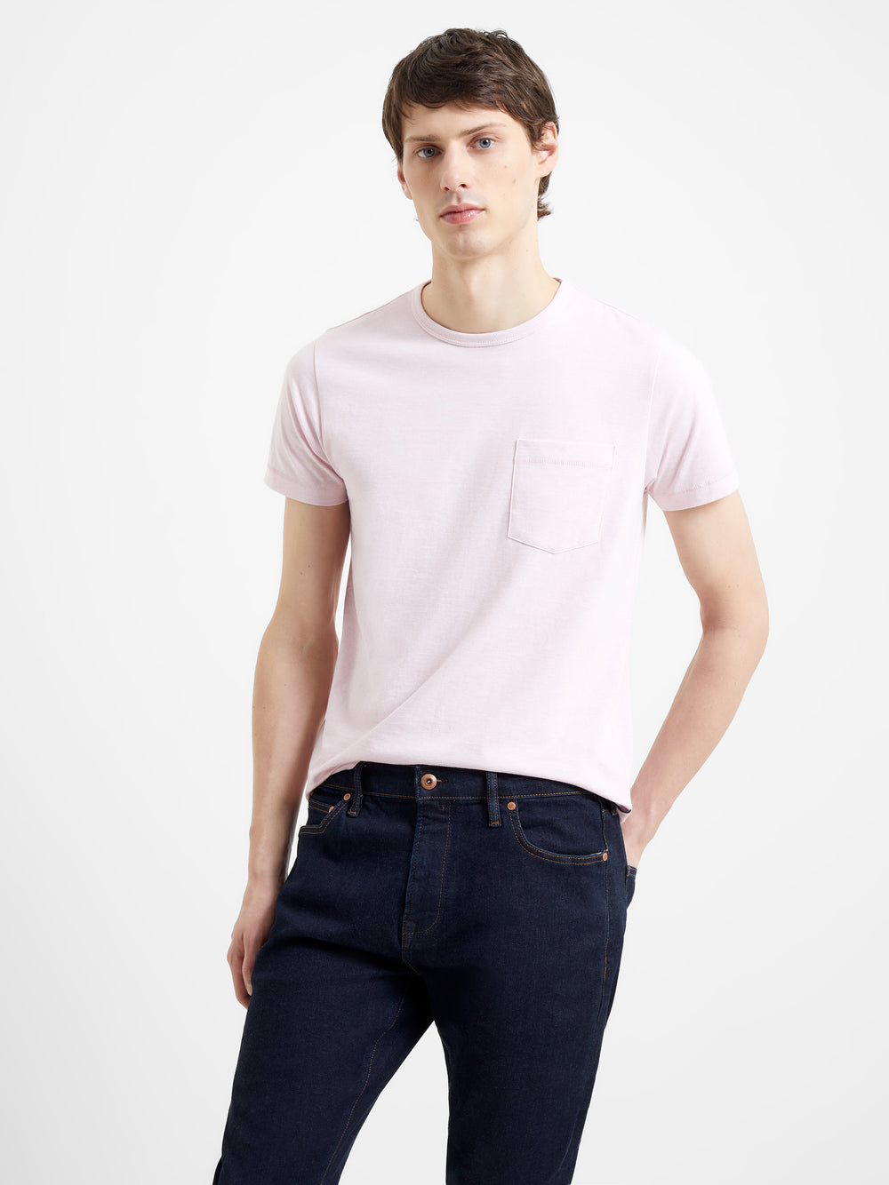 Micro Crew Pocket T-Shirt Pink | French Connection UK