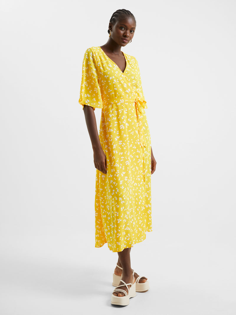 Wrap Angel Dress Sunshine Yellow | French Connection UK