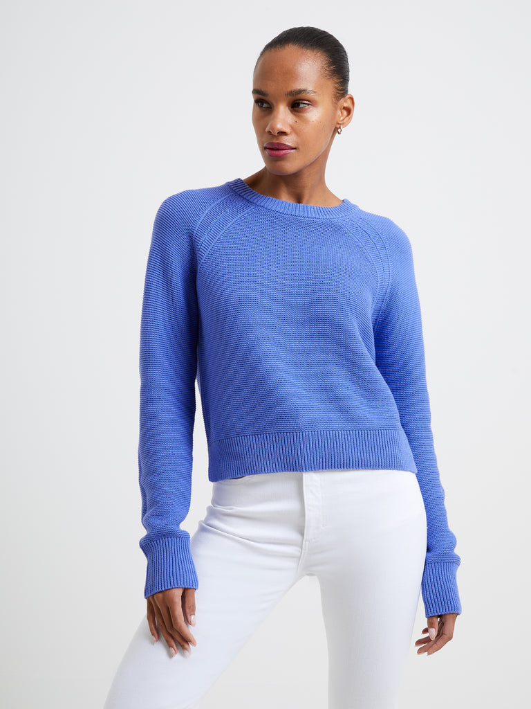 Lily Mozart Crew Neck Jumper Baja Blue | French Connection UK