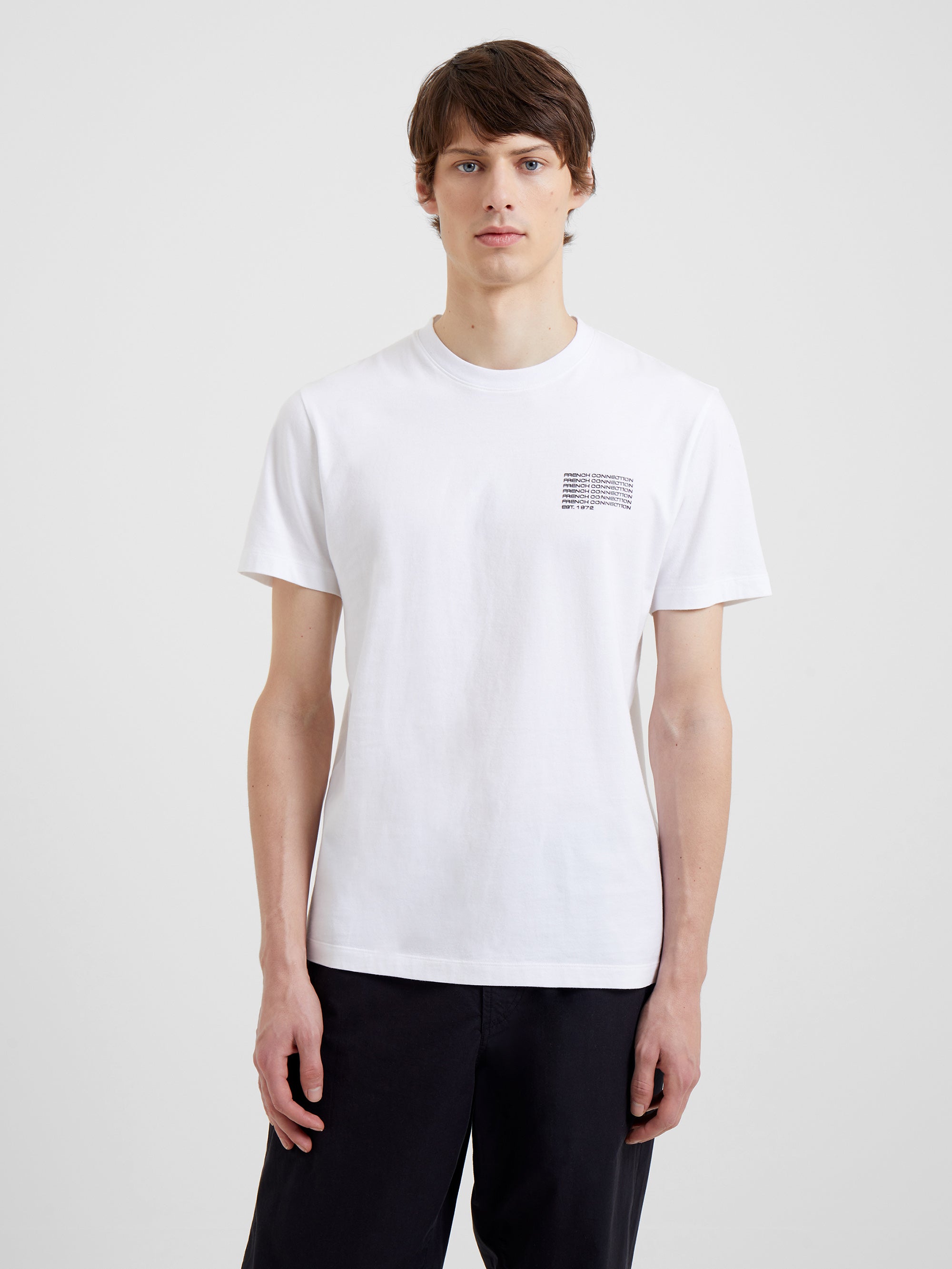 French Connection Repeat T Shirt White French Connection UK