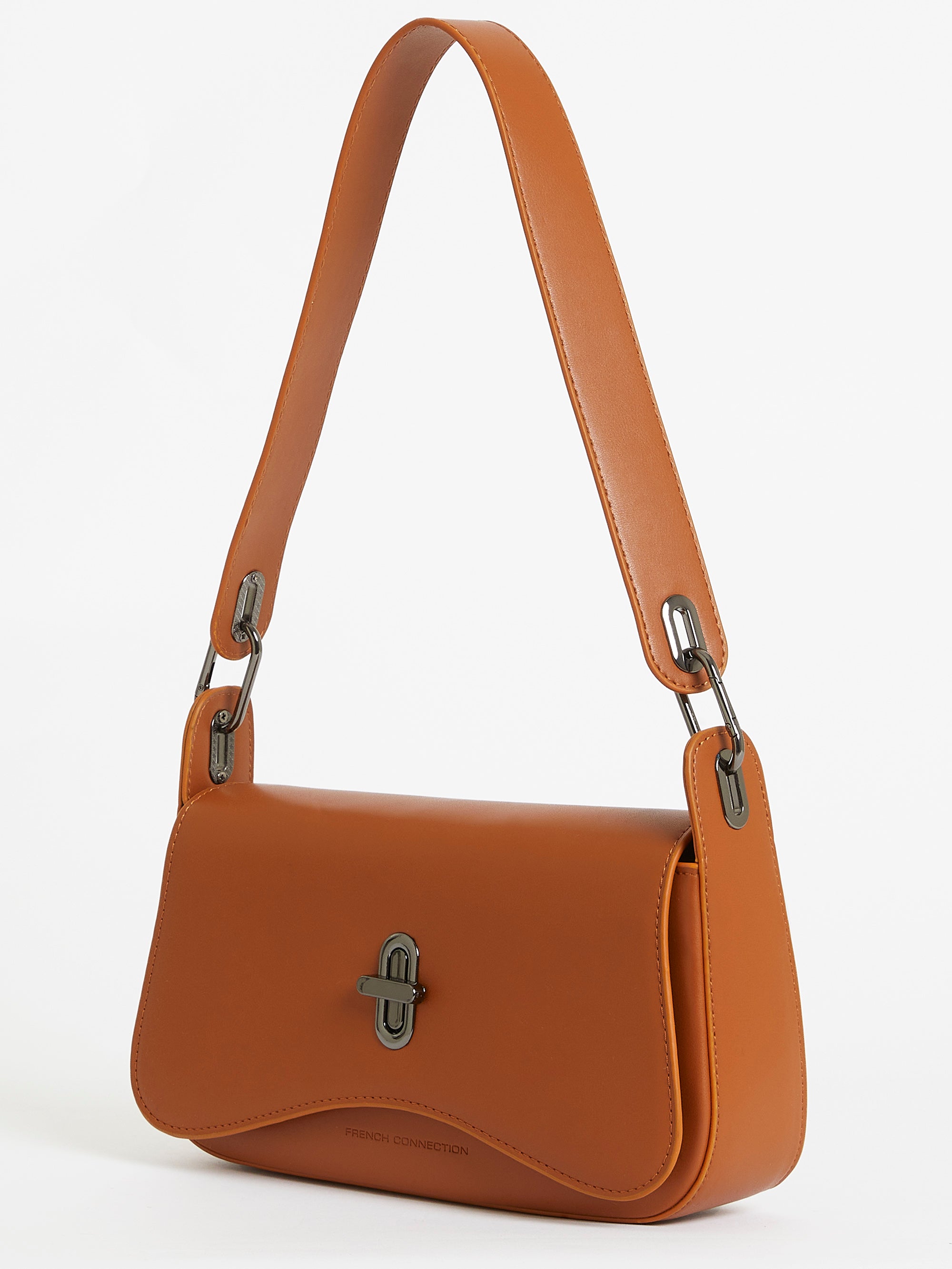 Jeenaa X Flap Baguette Bag