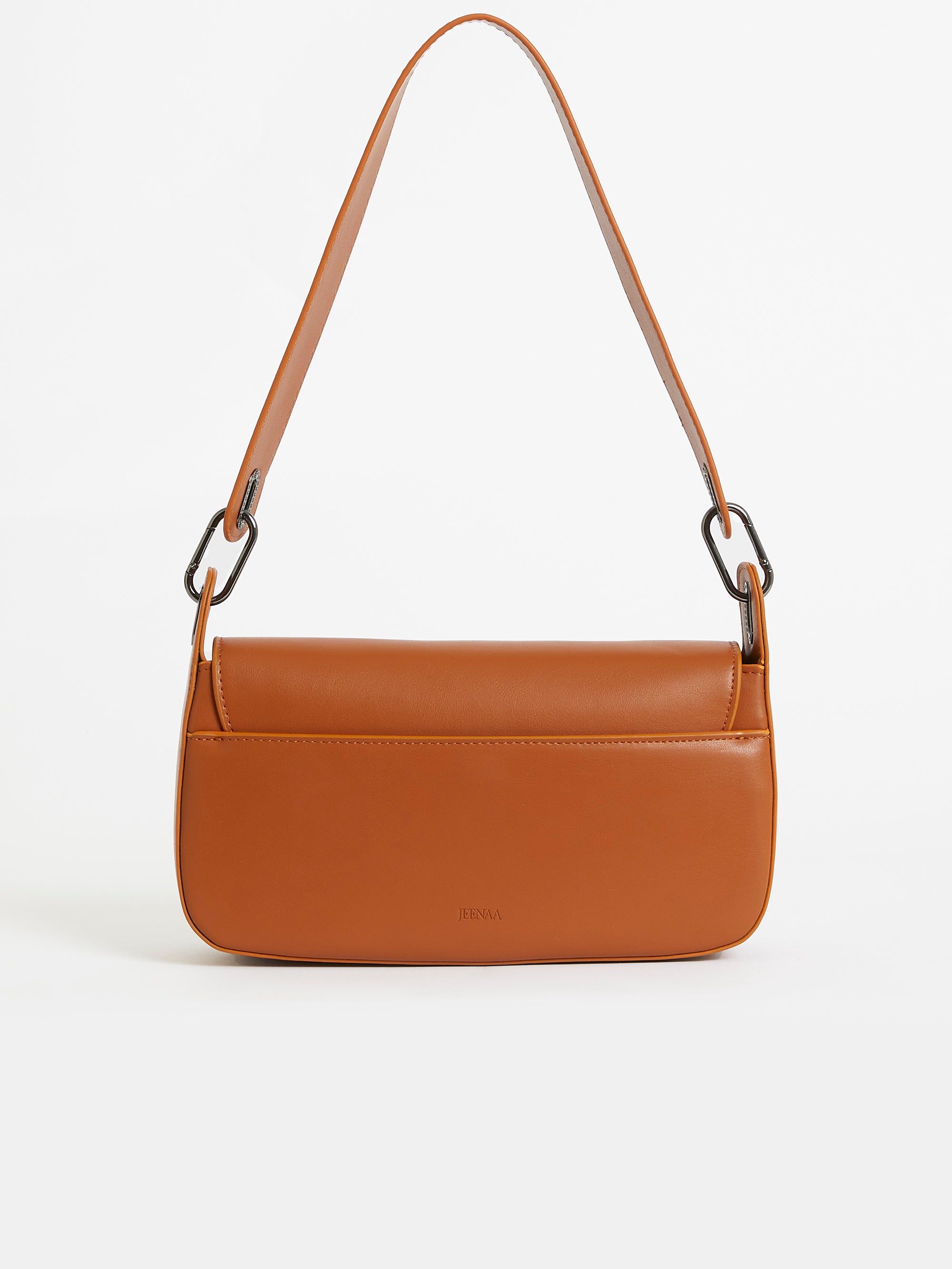Jeenaa X Flap Baguette Bag