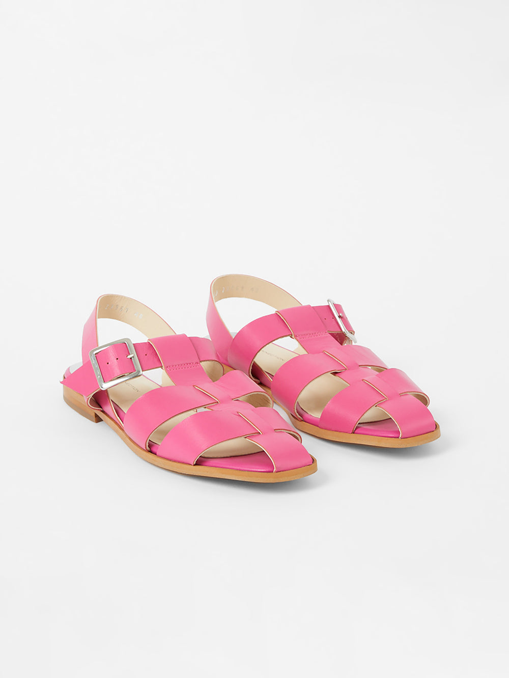 S+W x Luisa Fisherman Caged Sandals Fuschia | French Connection UK