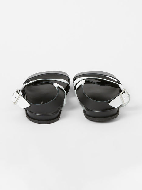 S+W x Branca Asymmetric Footbed Sandals