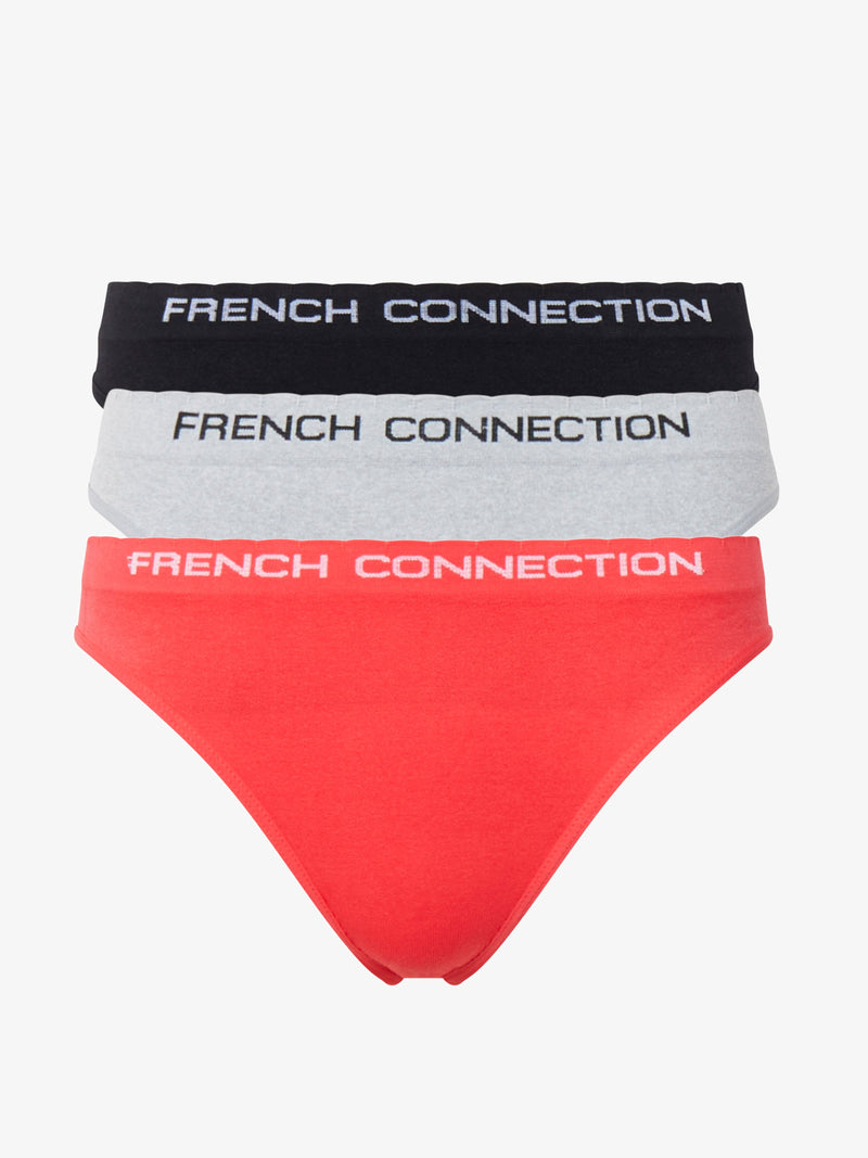 3 Pack Seamless Scallop Thong