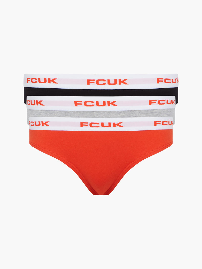 3 Pack FCUK Logo Briefs