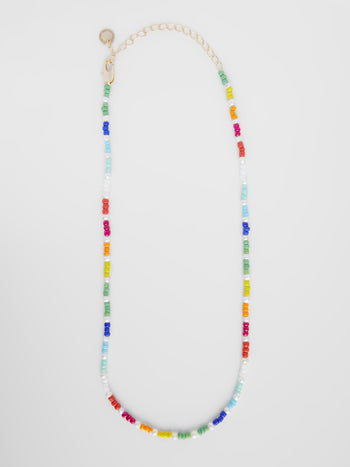 Fresh Water Pearl Rainbow Necklace