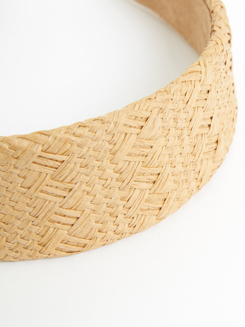 Basket Weave Headband Natural French Connection UK
