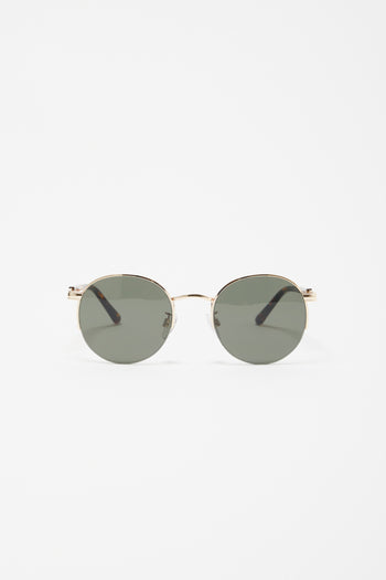 Metal Round Rimless Sunglasses