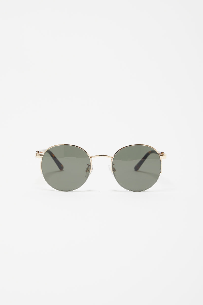 Gold Hexagonal metal sunglasses | Celine Eyewear | MATCHES UK