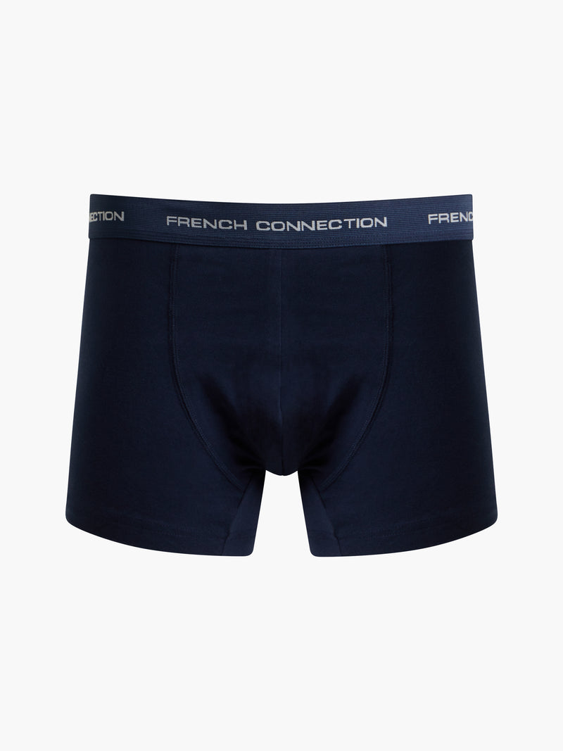 3 Pack French Connection Boxers Mid Blue/French Blue/Dark Navy | French ...