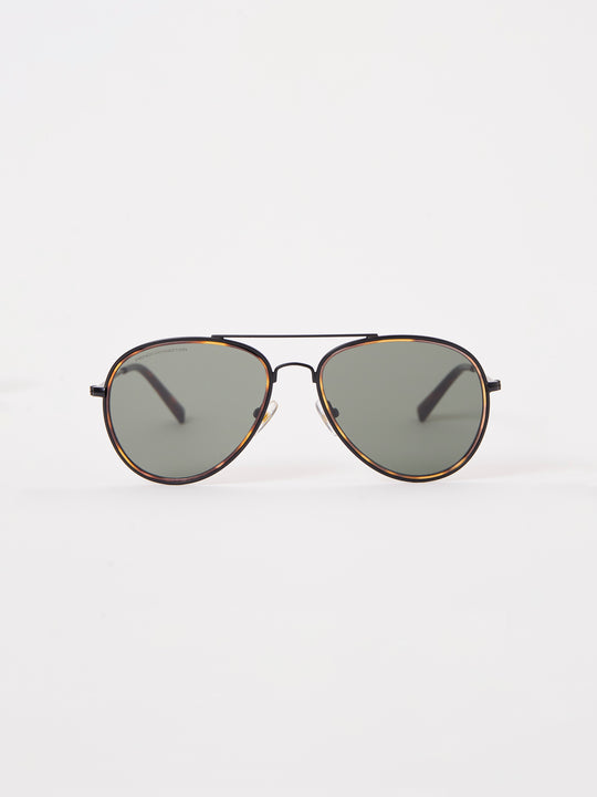 Metal D-Frame Rim Detailed Sunglasses